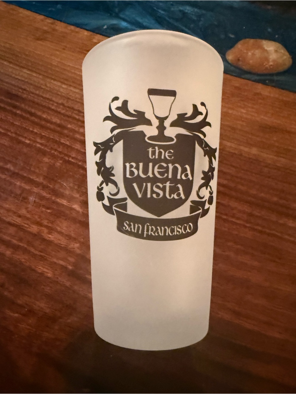 The Buena Vista San Francisco Frosted Pint Glass